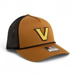 Vanderbilt Commodores Gold 3D Snapback Trucker Rope Hat- Carmel/ Black